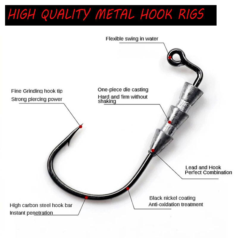 WODJYJ 10pieces 0.6g 1g fishin - đánh giá và giá Fishing Hook Assortment