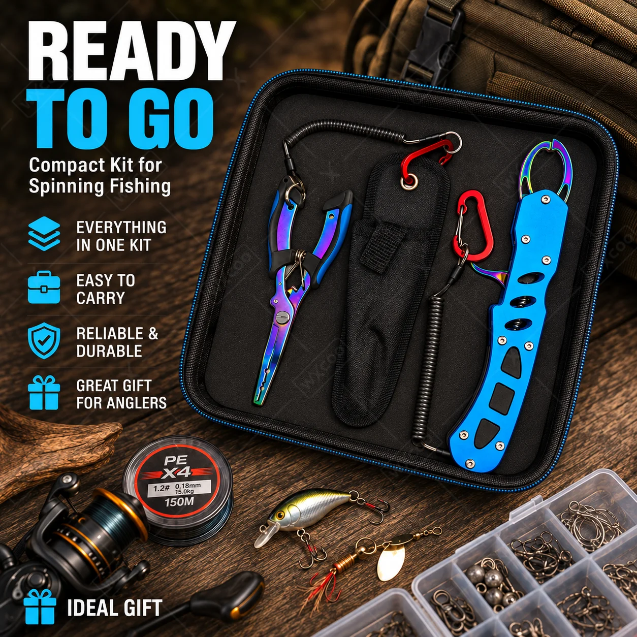 Blue Titanium Coated Saltwater - đánh giá và giá Fishing Hook Remover