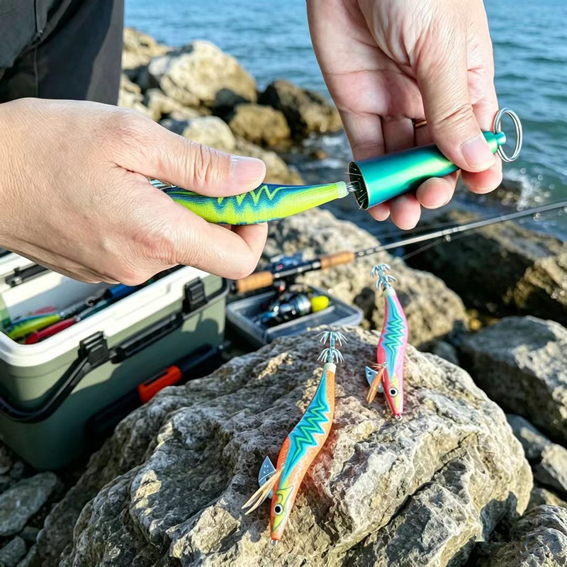 Squid Hook Corrector Squid Jig - đánh giá và giá Fishing Hook Stainless Steel