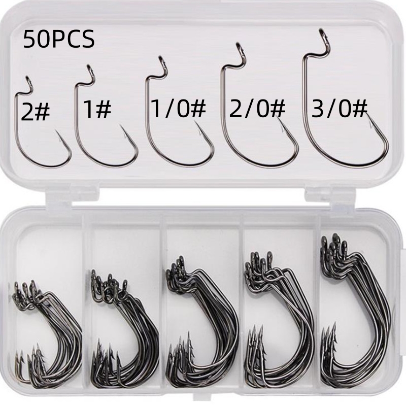 50Pcs/Box High Carbon Steel Fi - đánh giá và giá Fishing Hook Jig