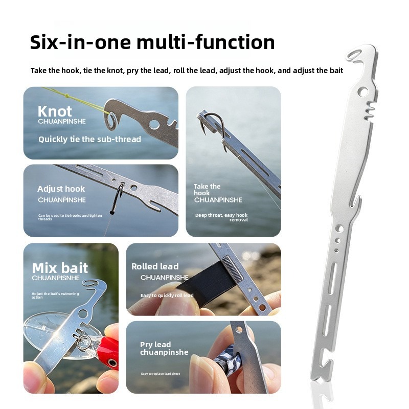 QAJTAO 4 Pieces 6-in-1 Stainle - đánh giá và giá Fishing Hook Remover